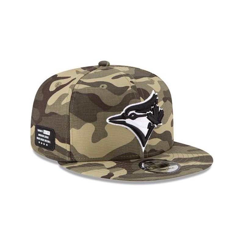 MLB Toronto Blue Jays Armed Forces Weekend 9Fifty Snapback (SNW1221) - Green New Era Caps